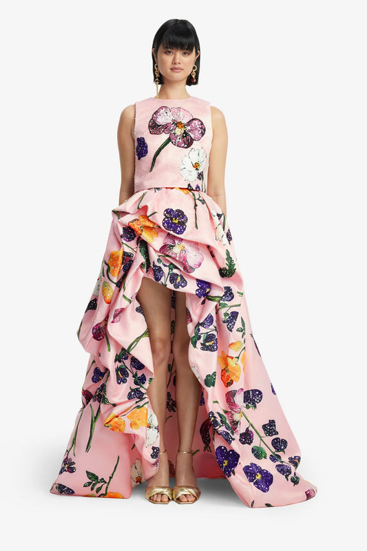 FIORELLA EMBELISHED VOLUMINOUS SKIRT- WILDBLOOM- LEO LIN