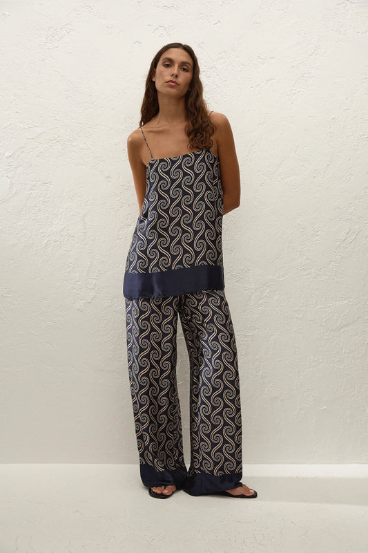 Aina Top Juanita Swirl Indigo