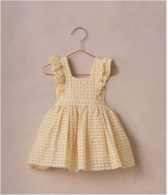 Provence Dress Lemon Check