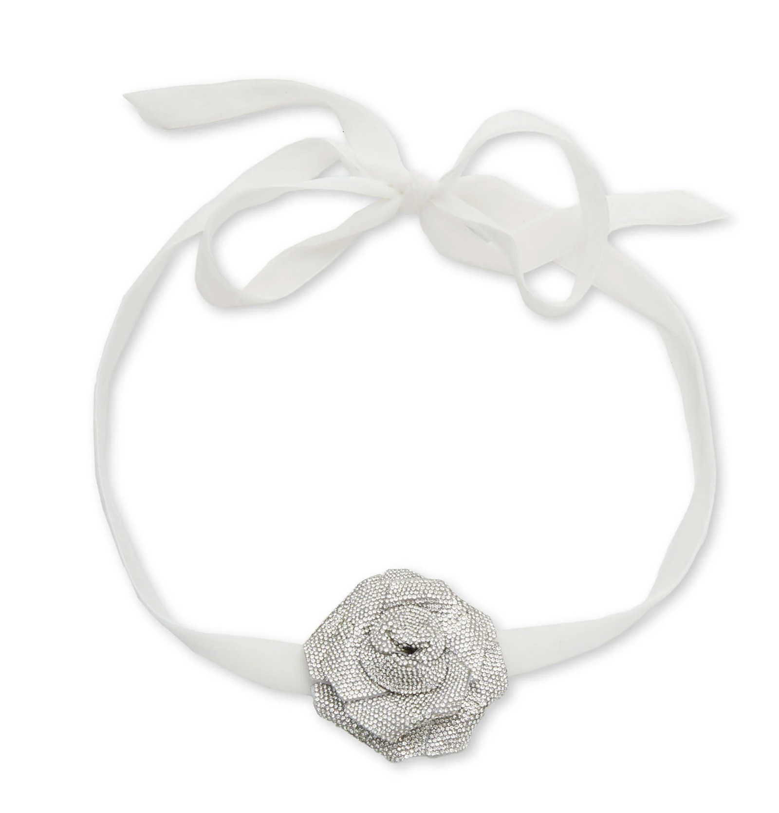 CRYSTAL PAVE ROSE CHOKER