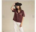 CHEYENNE WESTERN BLOUSE ZINFANDEL