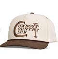 COWBOY COUNTRY CLUB HAT CREAM/BROWN
