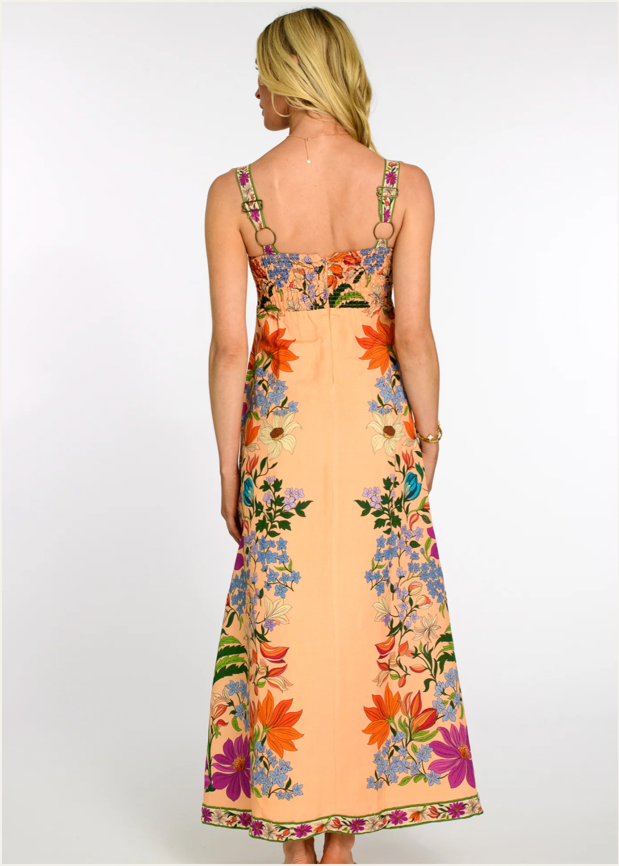 tapestry dress Annalisa Dress Tapestry Peach / XS