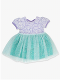 Magical Mermaid Short Sleeve Princess Bow Twirl Romper
