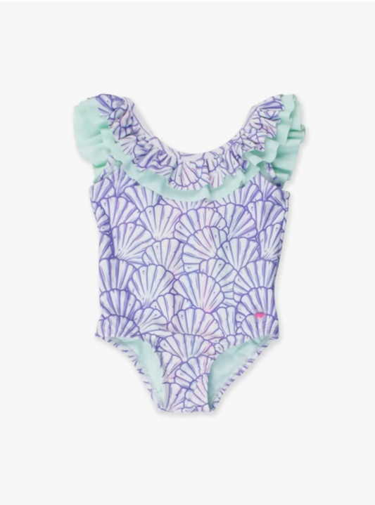 Magical Mermaid Scoopback Ruffle One Piece