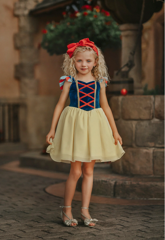 Portrait Petites Snow White Twirl Length Gown