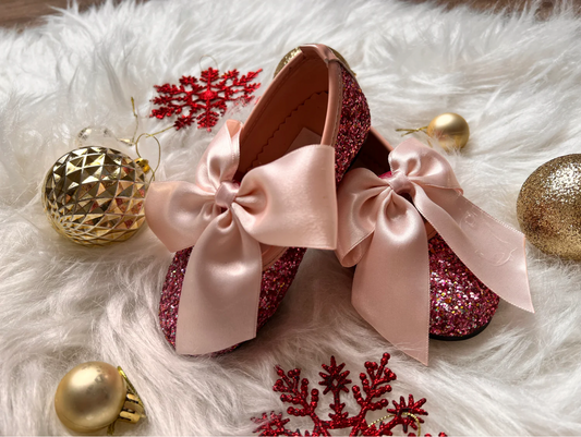 Mimi shoes blush glittery