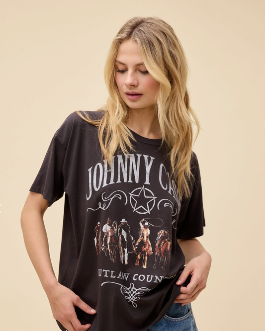 Johnny Cash Outlaw Country Merch Tee