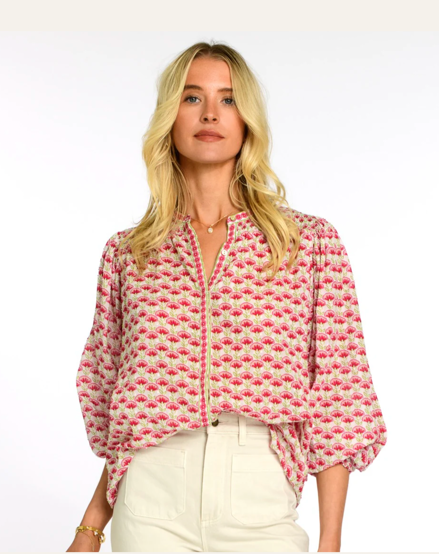 Emily Top in Fan Flower