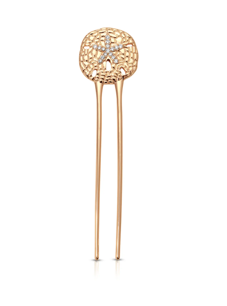 Sand Dollar Hair Pin