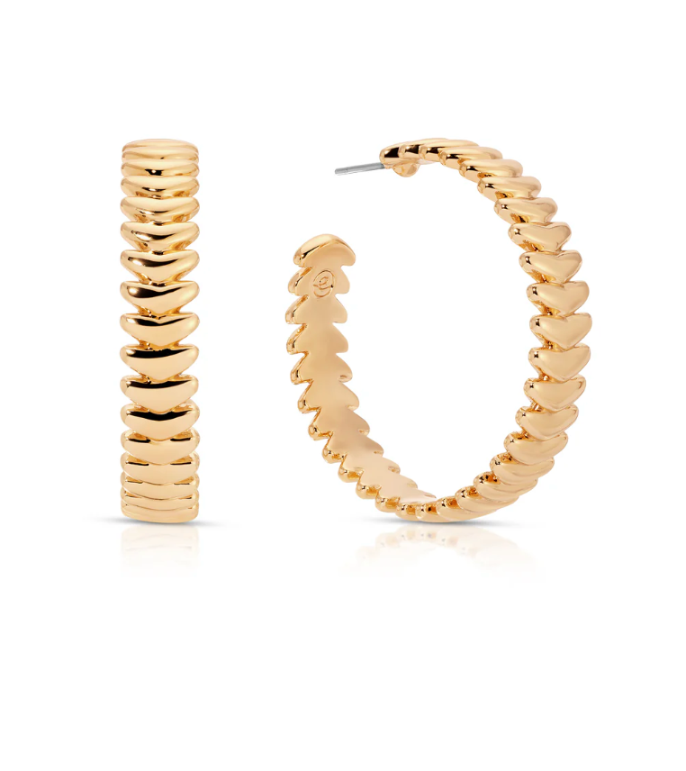 Large Metal Moderna Hoops