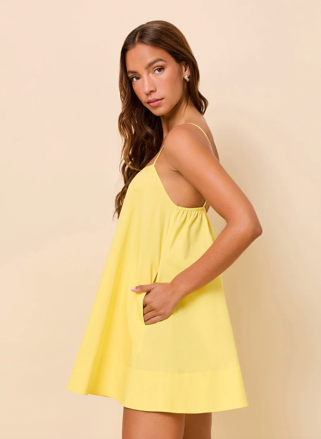 Lindsay Dress Poplin Citrina