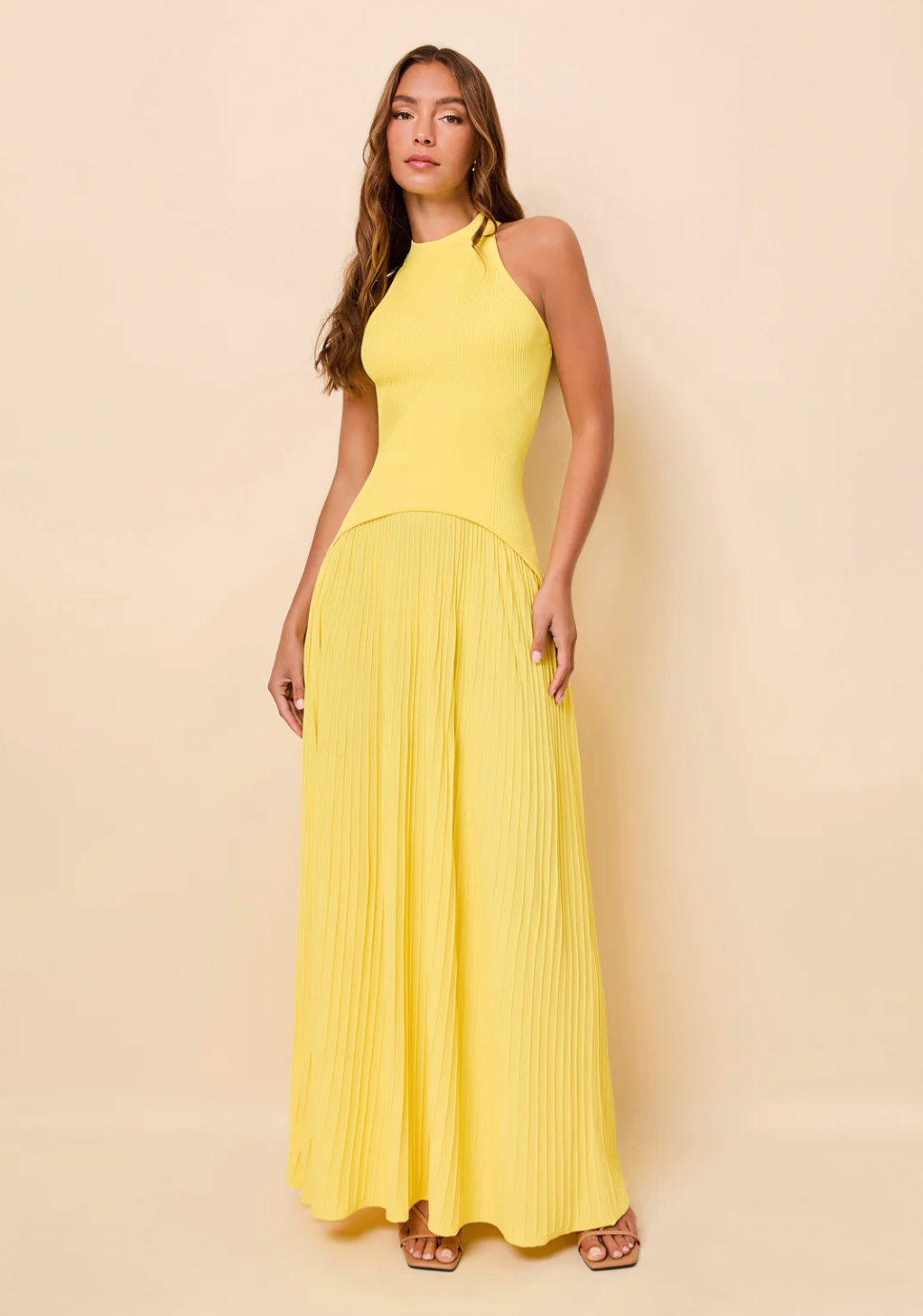 Isola Dress Ribbed Citrina