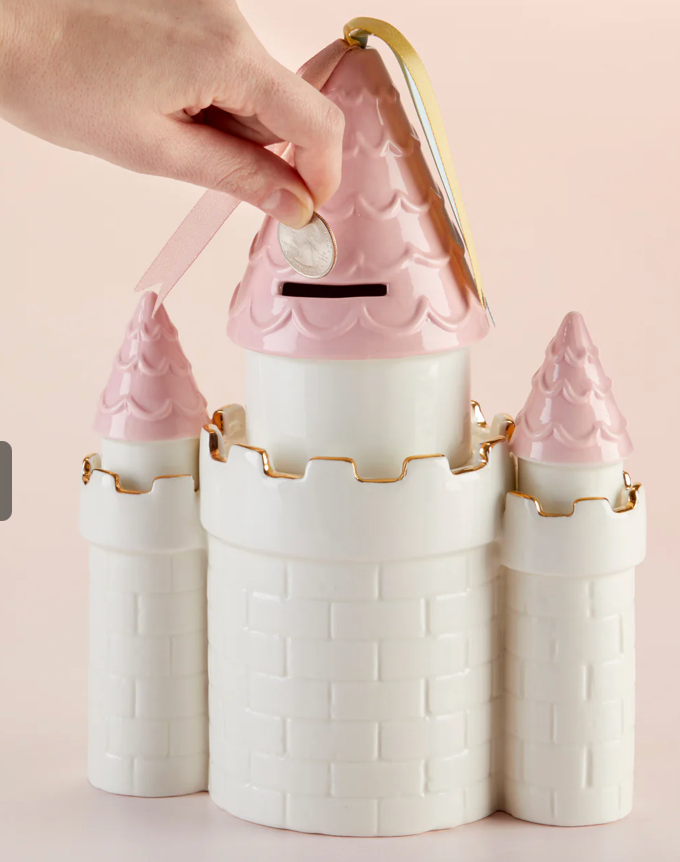 Simply Enchanted Castle Porcelain Bank