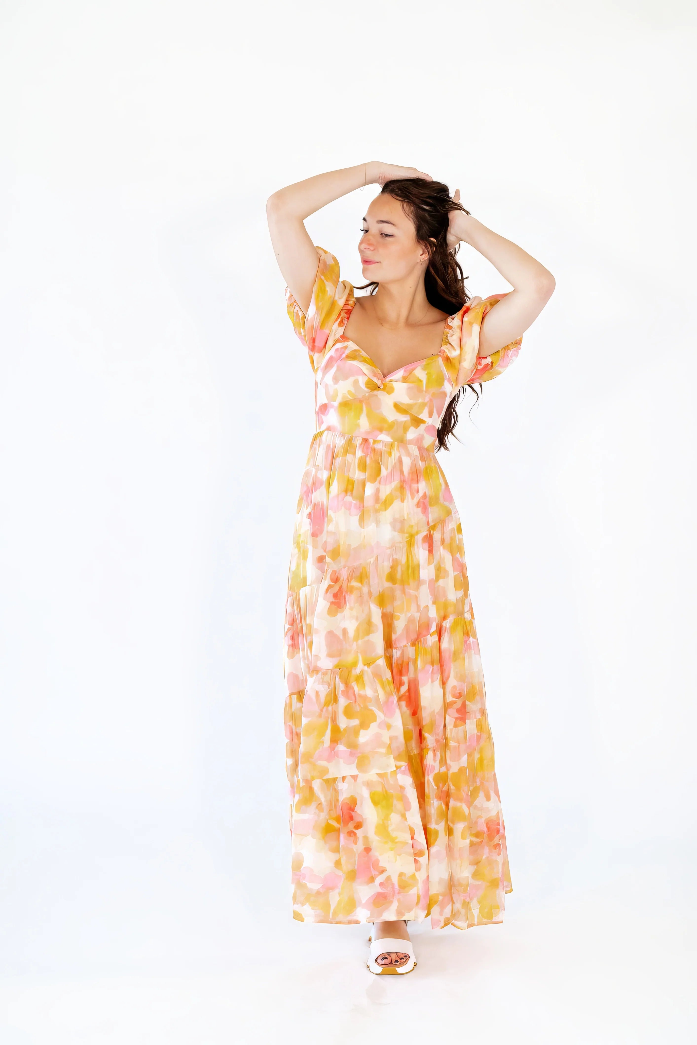 Floral Sweetheart Maxi Dress