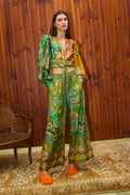 Clemenza Spliced Crop Sil Blouse