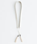 Leather Band With Tassles- White