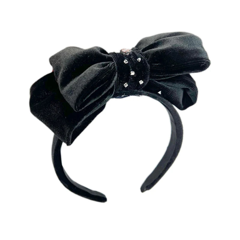 Audrey Black velvet Handband