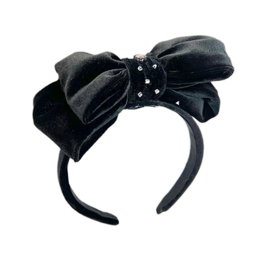 Audrey Black velvet Handband