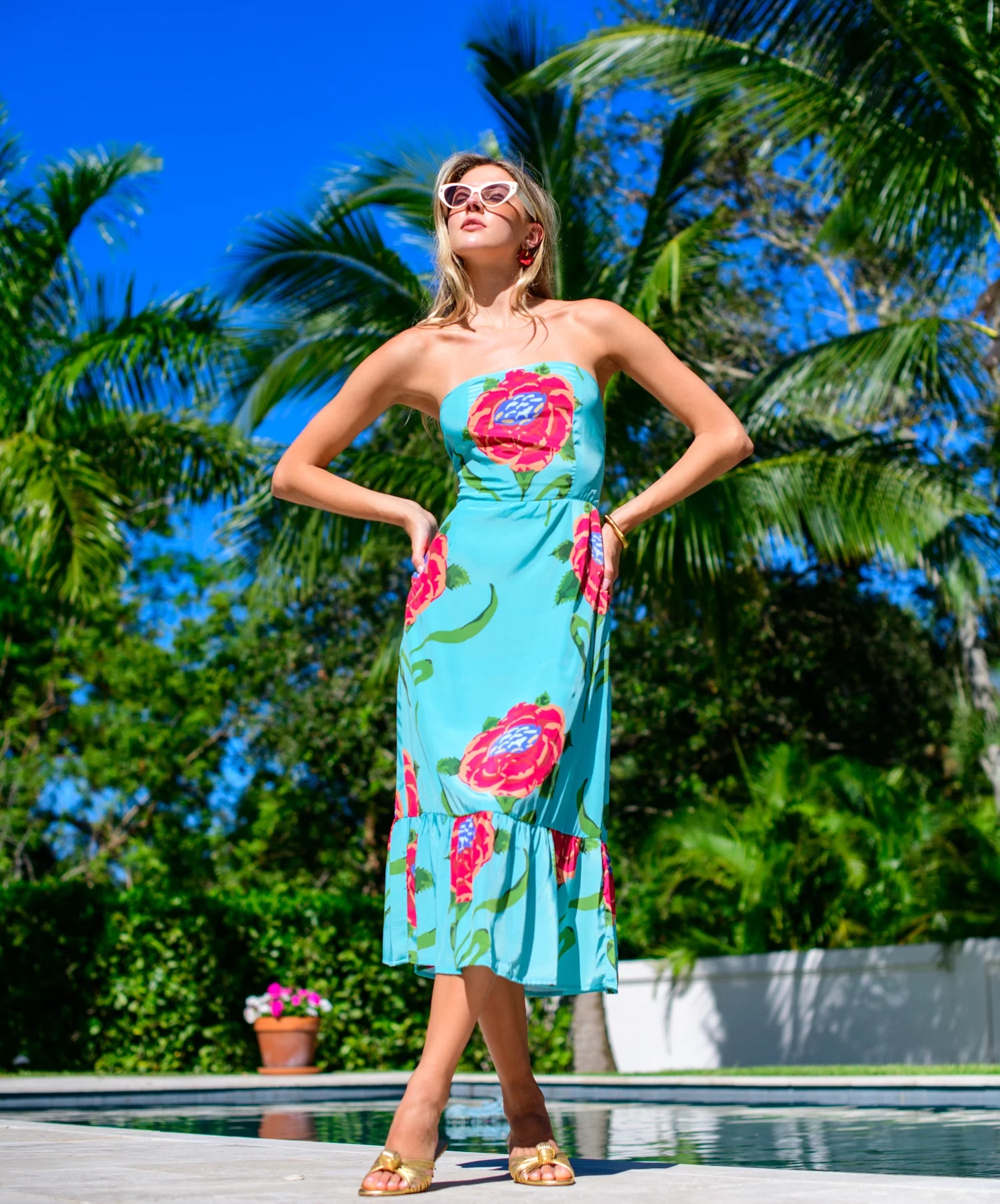 Grace Dress in Small Roses