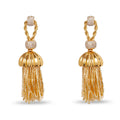 GOLD CHATEAU ROPE TASSEL EARRINGS