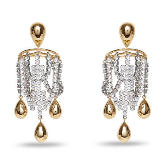 CRYSTAL OPULENT CHANDELIER EARRINGS