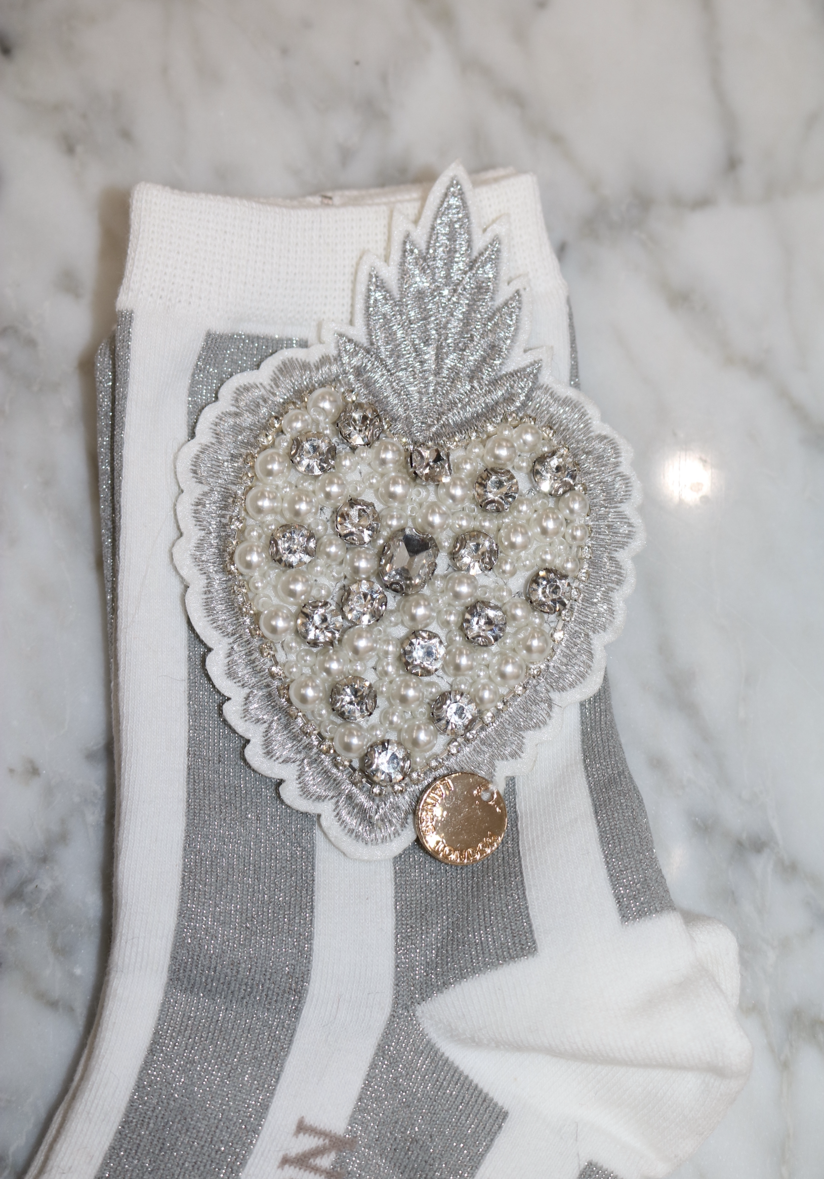 Pineapple Heart Socks