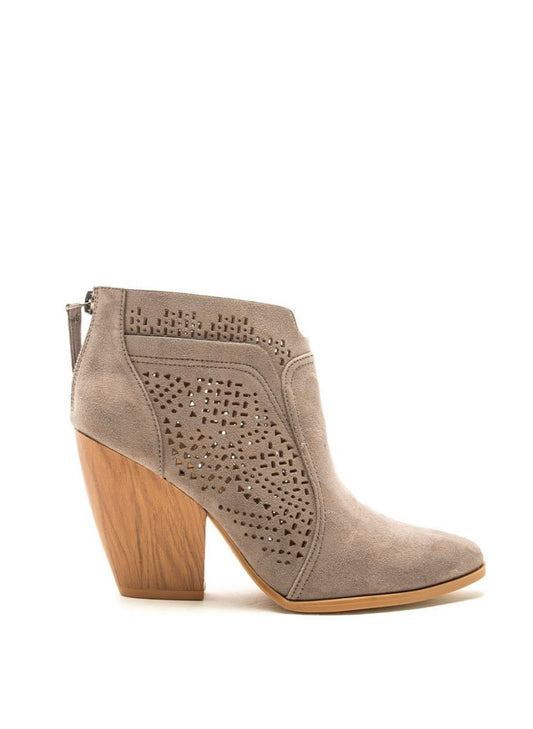 Grey Suede Booties