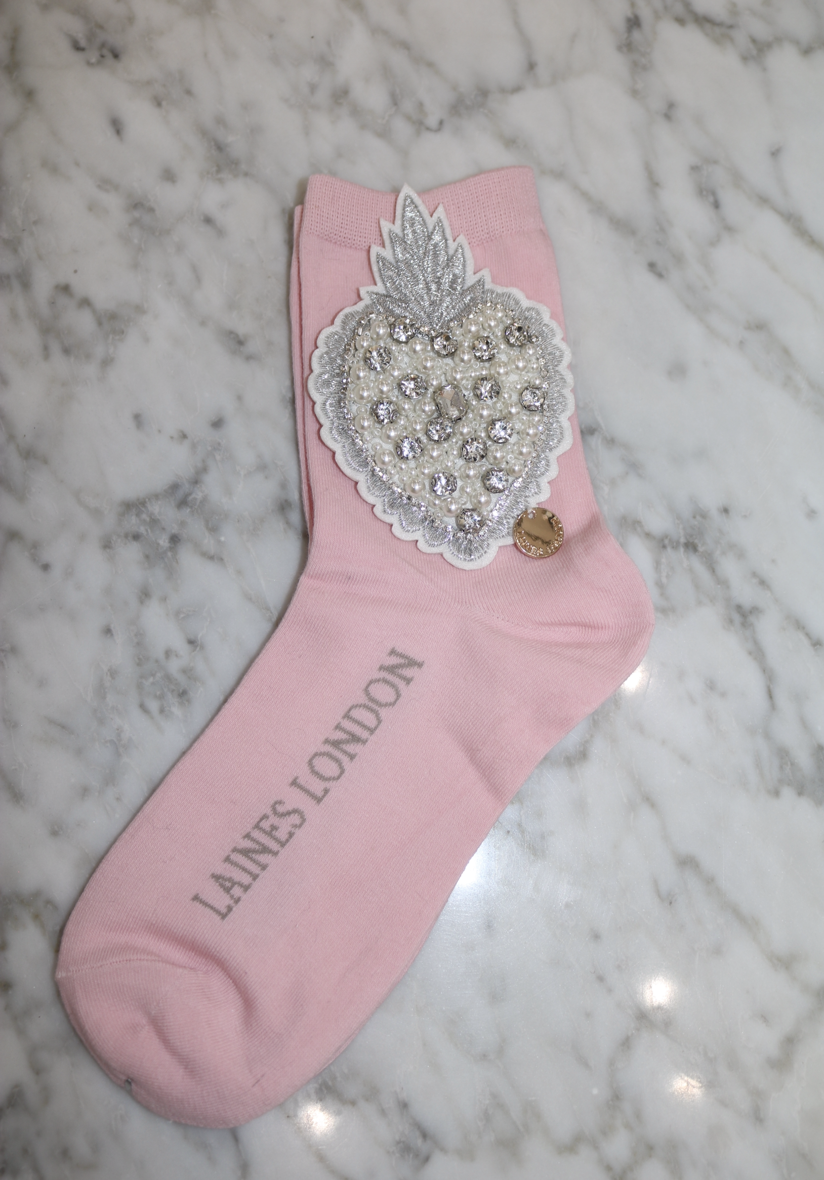 Pineapple Heart Socks