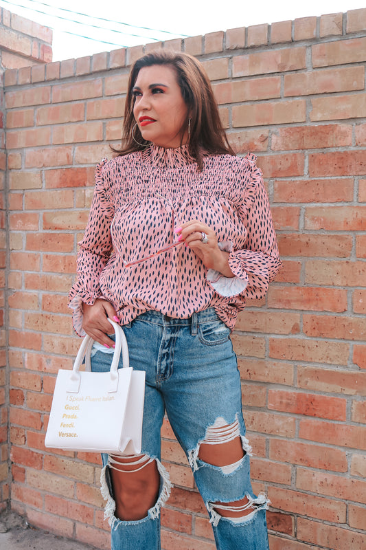 Mauve combo Blouse